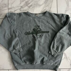 Vintage Jeep Gear 90’s Stonewashed Faded Heavyweight Crewneck Sweatshirt